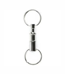 Llavero doble uso de latón niquelado