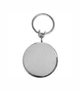 Llavero extensible con clip cromado de 41 mm.