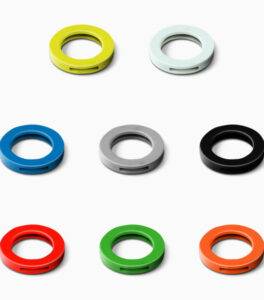 Anilla de goma para identificar las llaves por color. BRINOX